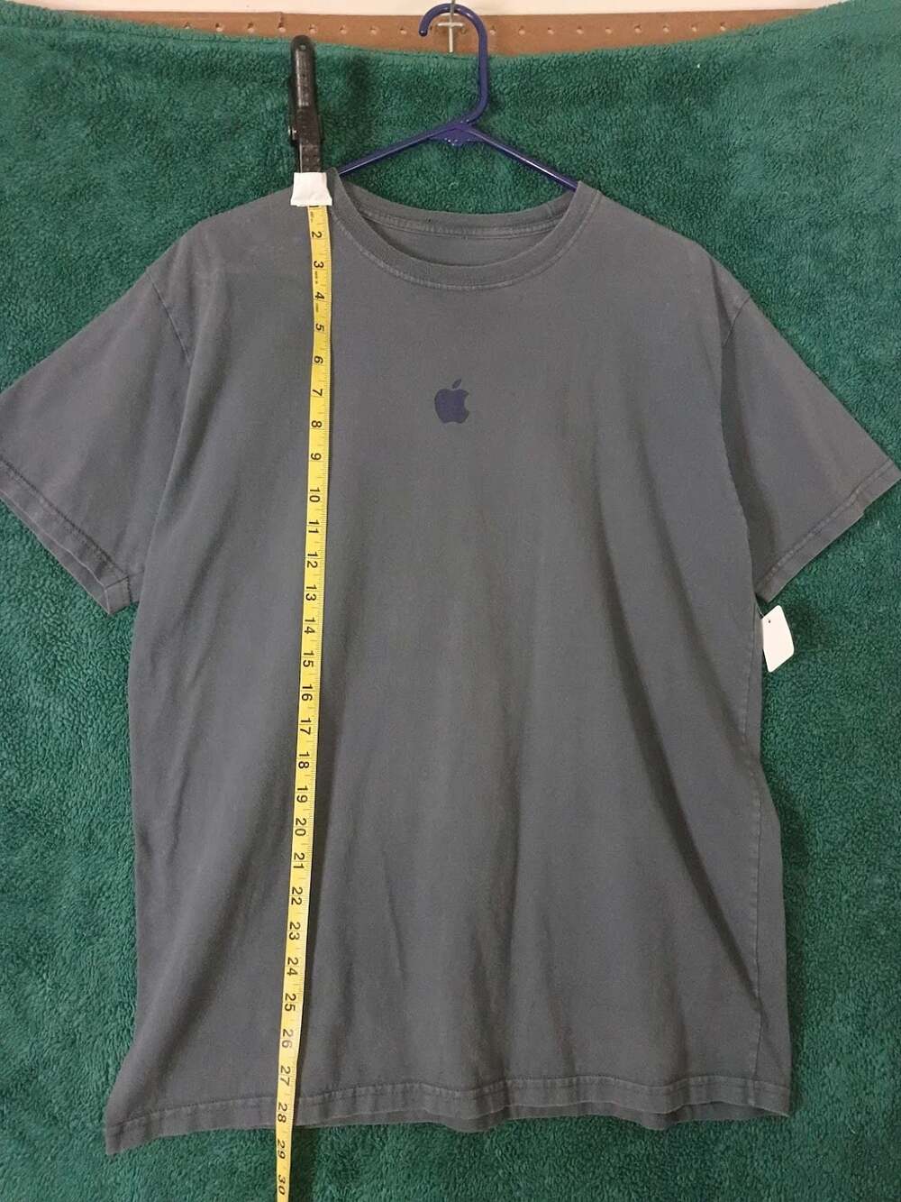 Vintage Apple Logo Graphic T-Shirt Gray